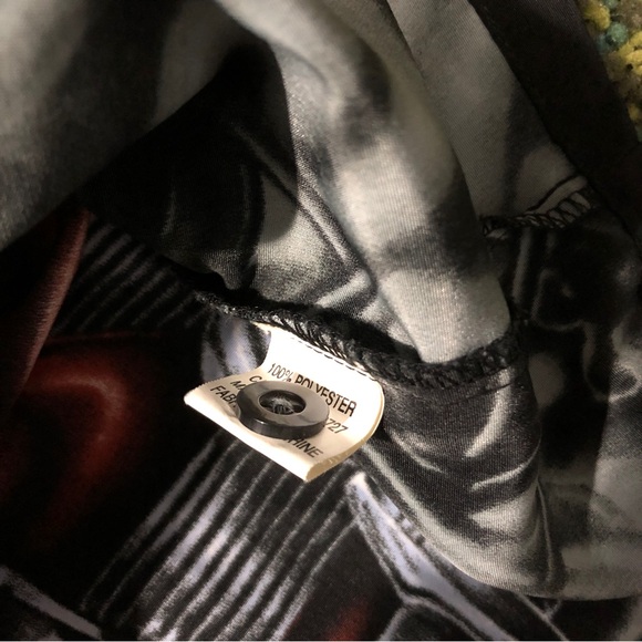 Mecca Vintage All Over Print Button Up Shirt (M) - Picture 5 of 7